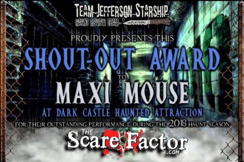 2018 Shout-Out Award to Scott Stepp by Scare Factor.
