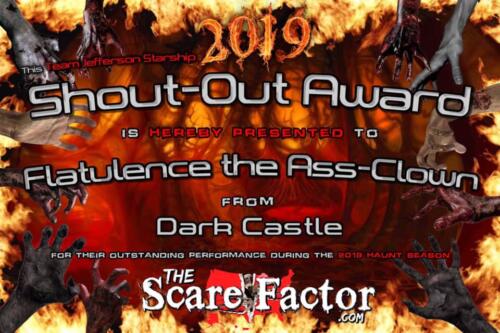 2019 Shout-Out Award to Scott Stepp by Scare Factor.